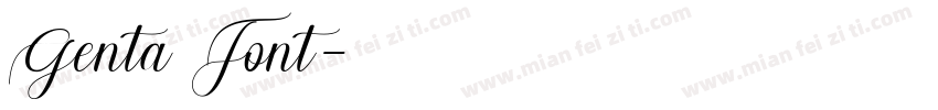 Genta Font字体转换